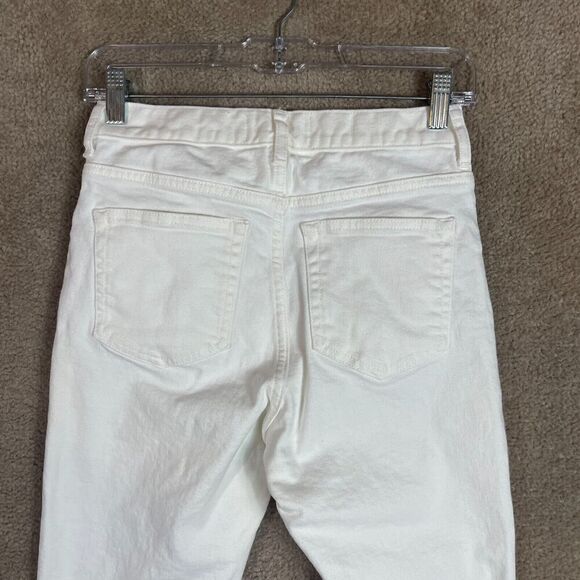 Everlane Skinny Jeans Womens Size 25 Bone High Rise Stretch‎ Japanese Denim NEW - Picture 12 of 13